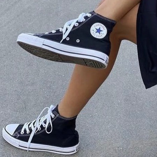 SEPATU CONVERSE 70S HIGH ALL STAR  WANITA PRIA SNEAKERS SEKOLAH HITAM PUTIH