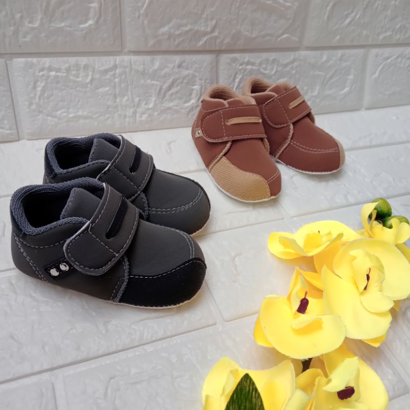 Sepatu bayi laki laki prewalker trendy usia 0-12 bulan sepatu bayi termurah flat