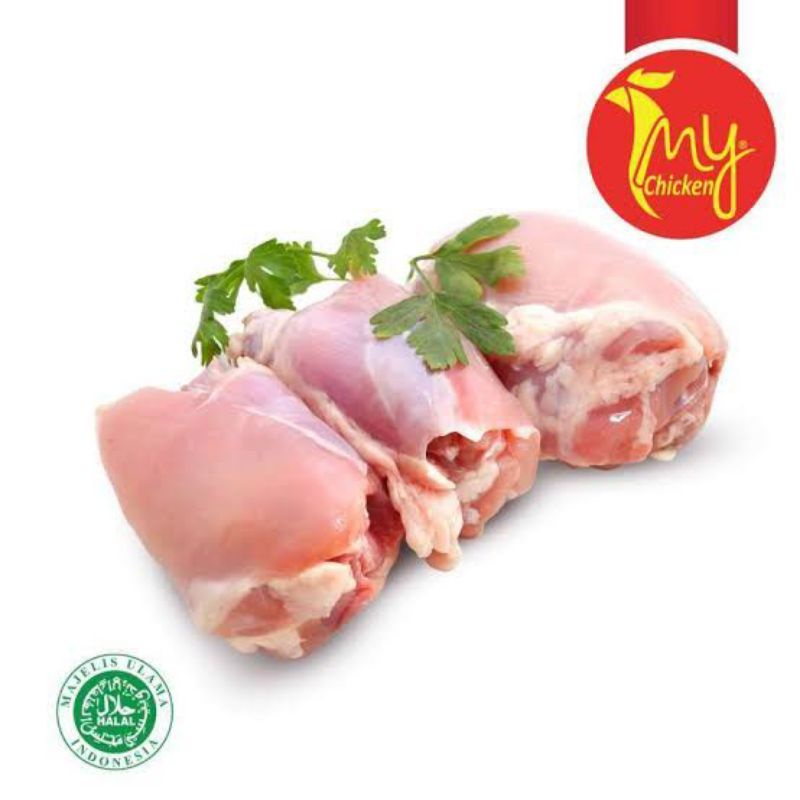 

My Chicken BLP Skinless Boneless Leg (Paha Ayam Fillet tanpa tulang & kulit) berat 2Kg