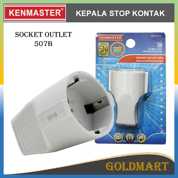 Kepala Stop Kontak - Kenmaster Socket Outlet Kepala Colokan 507b