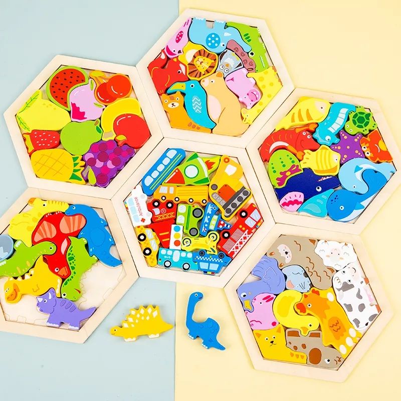 BIANCA - Puzzle Kayu 3D Bentuk Hexagon