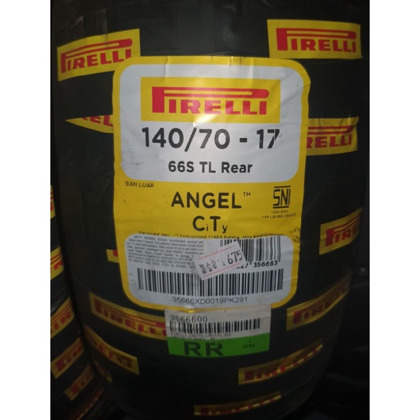 Pirelli 140 / 70 - 17 66S TL rear Angel City Angel CT Ban luar motor ninja R15 GSX CBR150 CB thunder