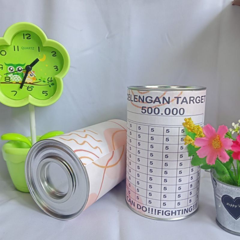 CELENGAN TARGET VIRAL TIKTOK SMALL (50RB TRGET 5JT) ATM MURAH BUKA TUTUP ANAK KALENG VIRAL KUNCI UNIK NABUNG MENABUNG CELENGAN KALENG CELENGAN PLASTIK