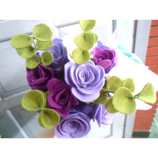 

Bunga flanel / buket bunga
