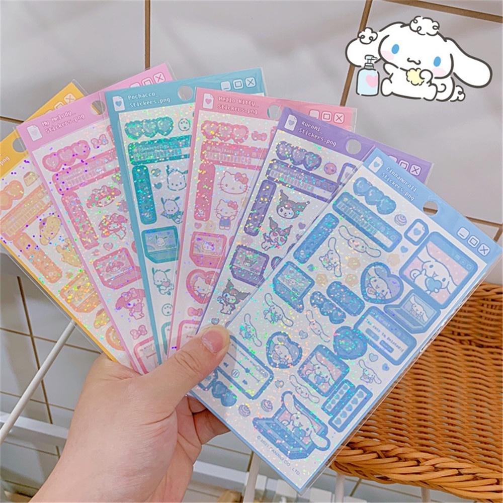 【COD Tangding】6 Pola Stiker Kartun Guka DIY