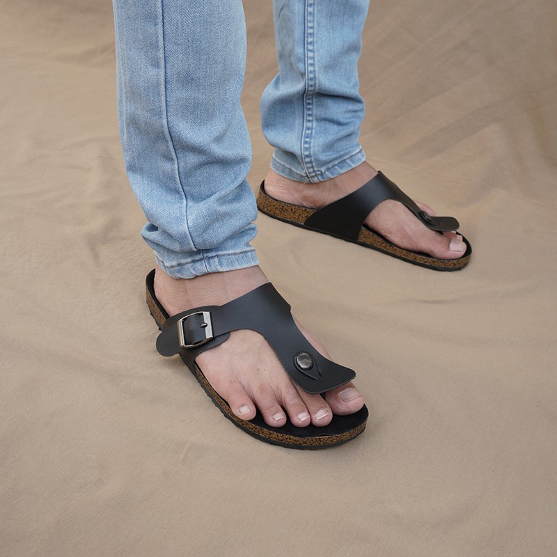 Sendal Pria Selop Walkers Jepit1 Hitam Sandal Slip On Sandal Slide Selop Termurah