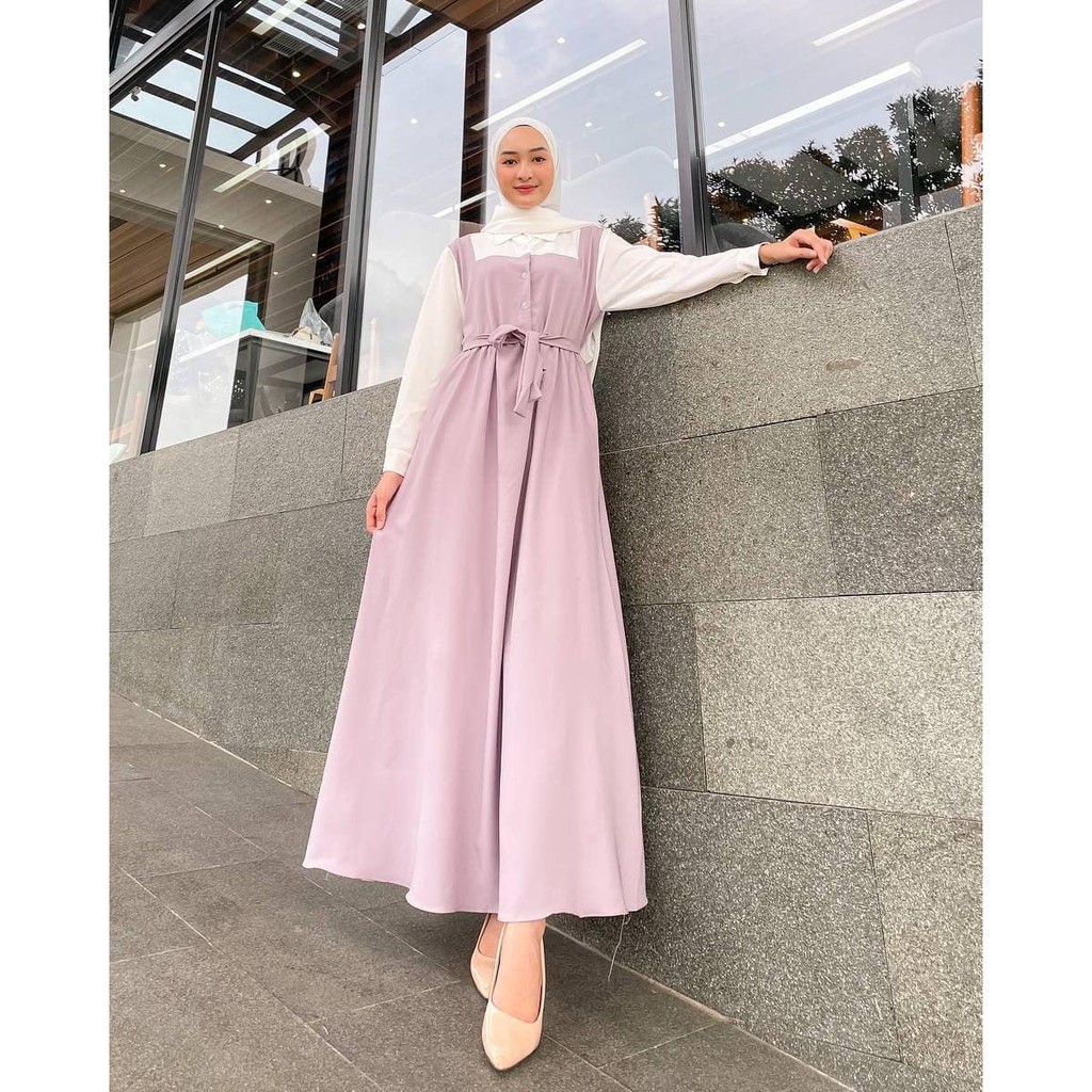 Ivon Dress Maxy l Gamis Terusan Wanita Muslim Fashion Terlaris