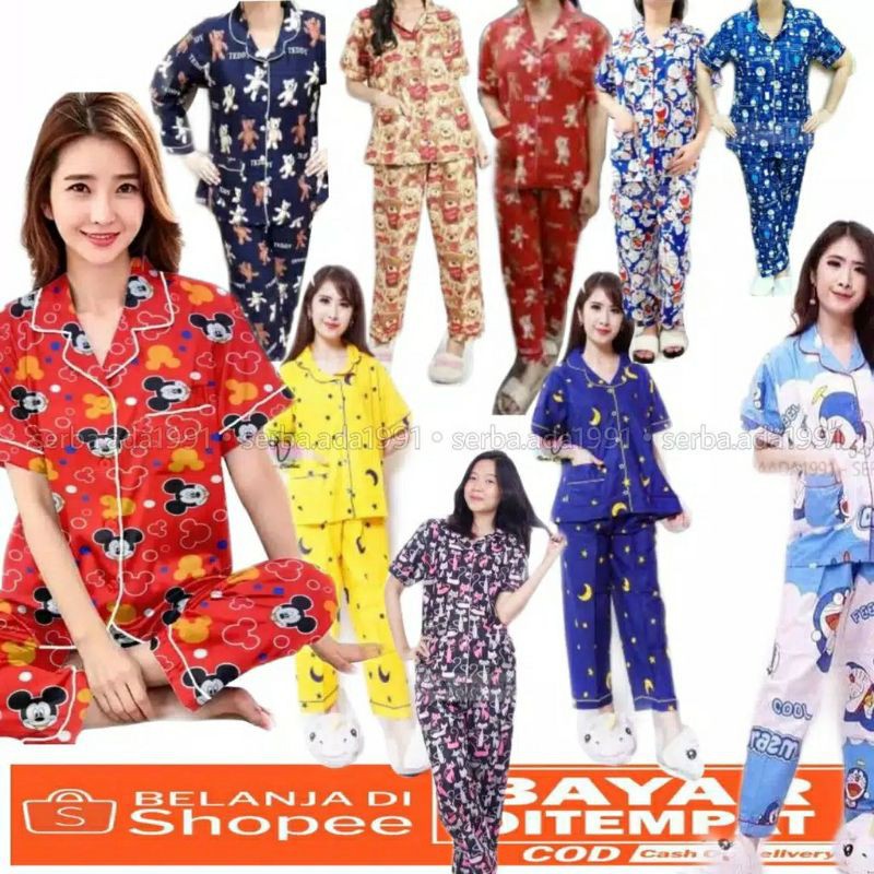 PIYAMA DEWASA murah/ baju tidur wanita cp/ baju tidur/ baju santai/ PAJAMAS