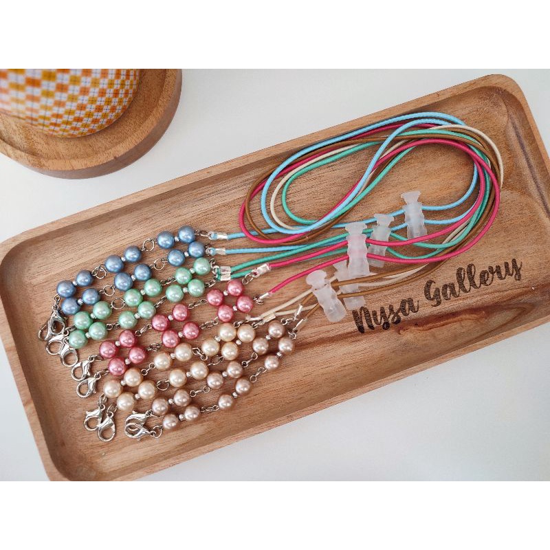 STRAP MASKER 2 IN 1/STRAP MASKER/TALI MASKER/TALI MASKER MUTIARA/KALUNG MASKER MUTIARA/KALUNG MASKER