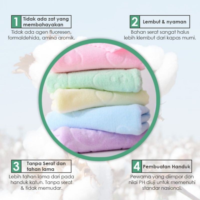 Bundara.id Pr-713 Handuk embos import 100% Microfiber &amp; menyerap handuk travel 70x140