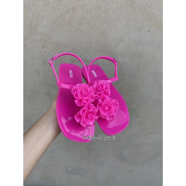 Sandal melissa harmonic garden square Ad/sandal melissa bunga /sandal jelly wanita