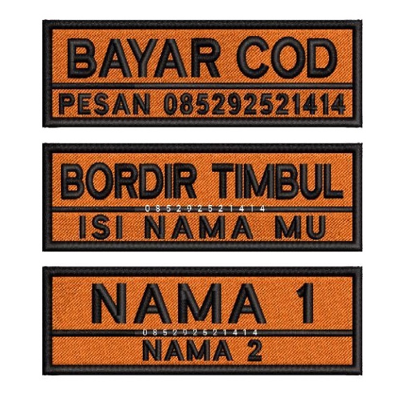 ATRIBUT BORDIR PEMUDA PANCASILA_Bordir Satuan