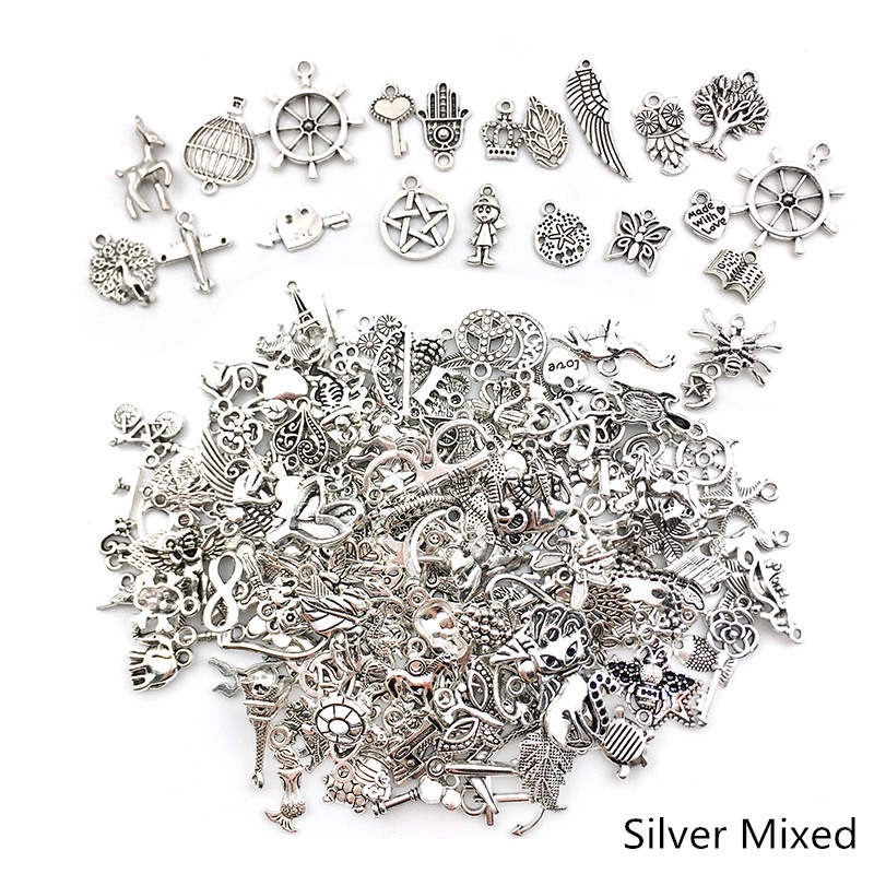 20 Pcs Liontin Handmade Bahan Metal Untuk Membuat Perhiasan