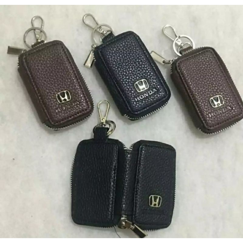 Dompet STNK Gantungan Kunci Kendaraan MOBIL/MOTOR bahan Kulit Sintetis Dompet Kunci Remote