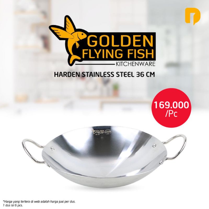 Wajan Golden Flying Fish 36 Cm