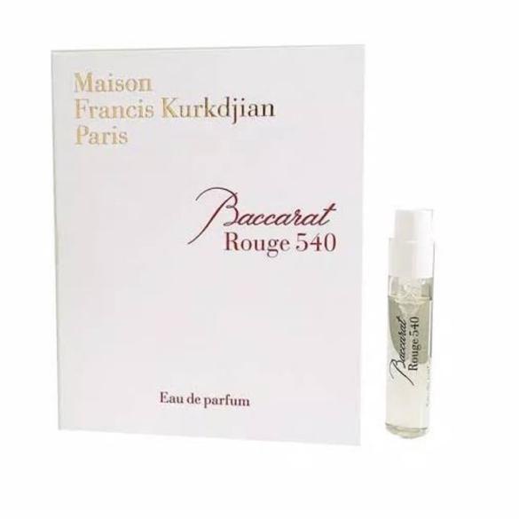 ✰ VIAL 2ML MFK MAISON FRANCIS KURKDJIAN BACCARAT ROUGE 540 EDP EXTRAIT ALA ROSE ☛