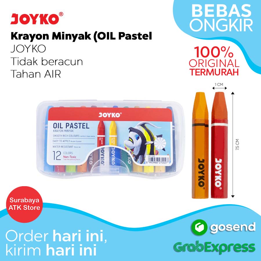 

Krayon Minyak Oil Pastel Joyko Crayon Konte