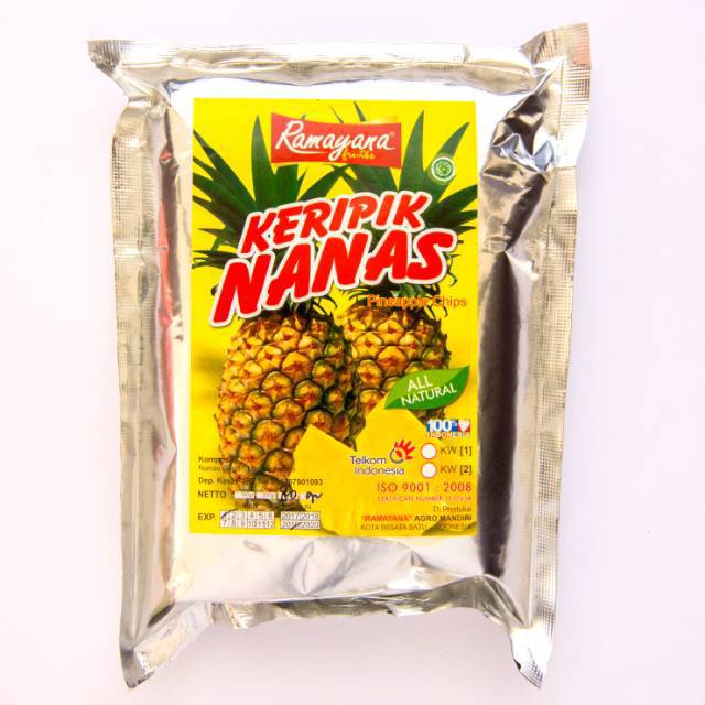 Keripik buah / kripik Nanas oleh-oleh Khas Malang