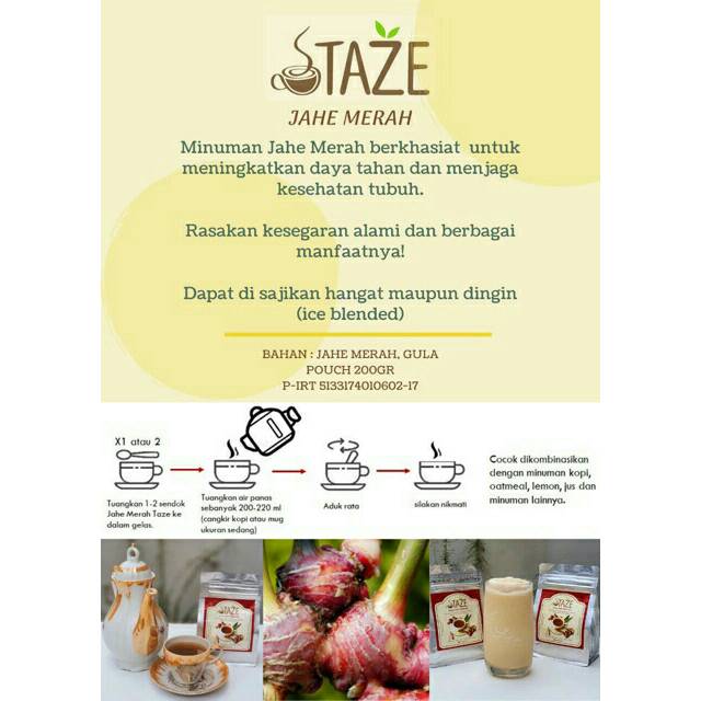

Jahe Merah TAZE