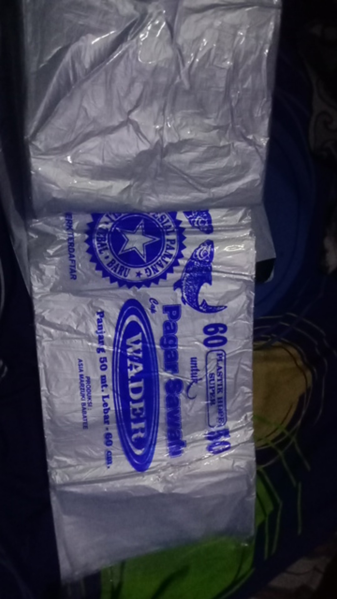 Plastik Pagar Sawah Tinggi 50cm Panjang 50 Meter
