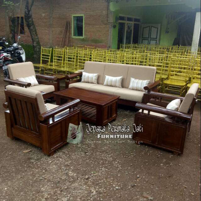 Kursi sofa tamu jati klasik jumbo furniture jepara
