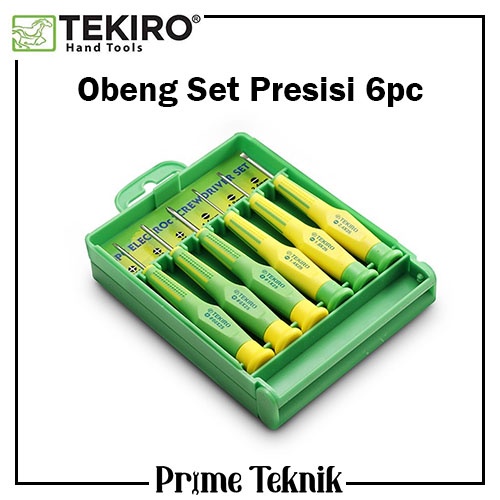 Obeng MIni Presisi 6pc Tekiro Obeng Jam Presicion Screwdriver Set