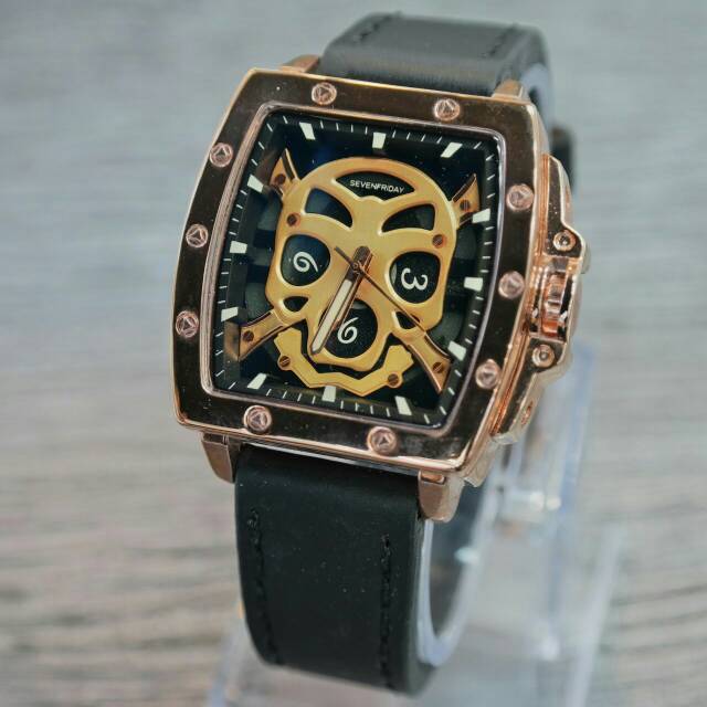 JAM TANGAN PRIA/COWOK SEVENFRIDAY KW SUPER KULIT TERBARU ELEGANT HARGA BERSAHABAT.