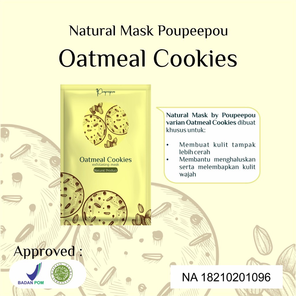 [BPOM] Masker Organik Poupeepou | Poupeepou Mask | Masker Poupeepou 25gr
