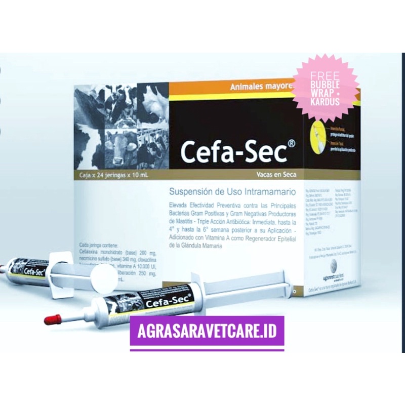 cefa-sec 10 ml - cefasec 10 ml obat mastitis masa kering ampuh seperti depolac cloxa ben dry cow