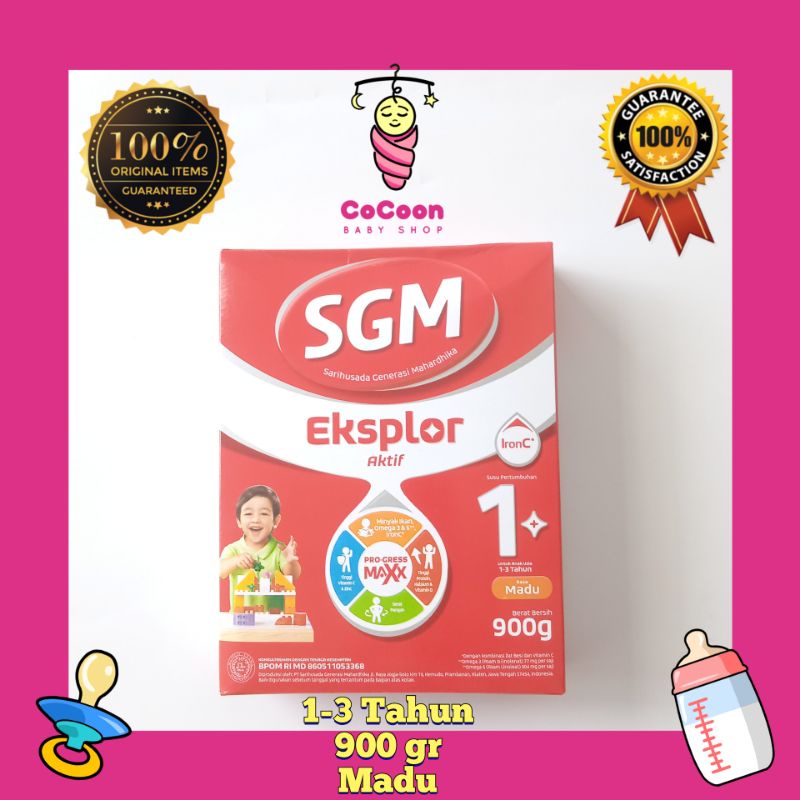 Susu Formula Balita SGM Eksplor Aktif 1 Plus Madu 900 gr 900g 900 g