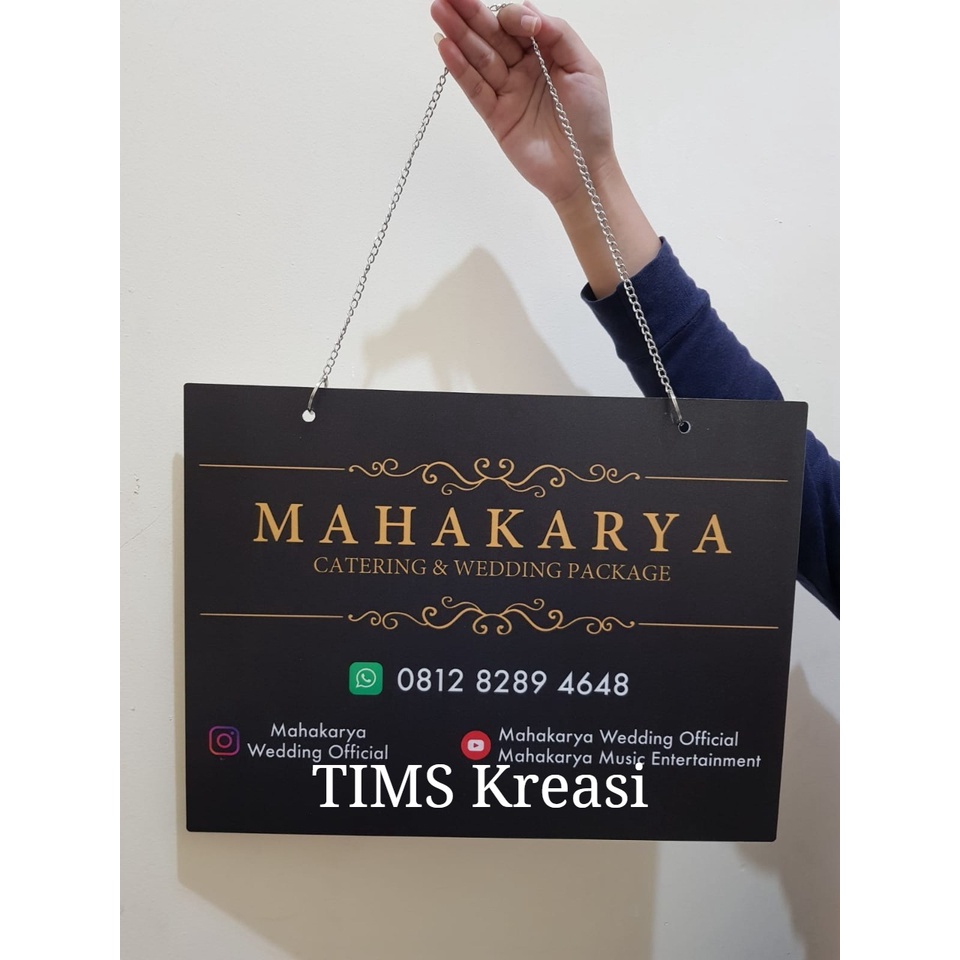 Signage Band | Papan Nama Akrilik | Papan Nama Usaha | Papan Nama Band | Plang nama A3