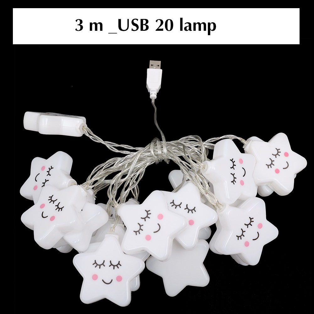 Lampu String LED 1.5 / 3m Tenaga Baterai / USB Untuk Dekorasi Pesta Pernikahan