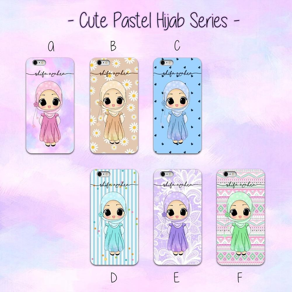 

[PCL] PROMO Custom Case CUTE PASTEL HIJAB - #1HARIJADI #MURAH #BAGUS