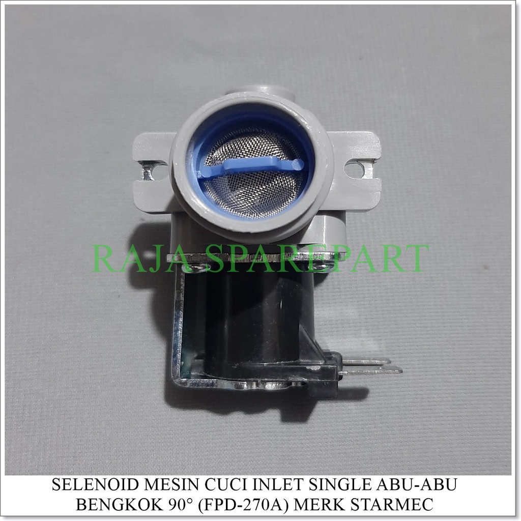 Selenoid / Water Inlet Mesin Cuci INLET SINGLE BENGKOK 90° (Merk STARMEC)