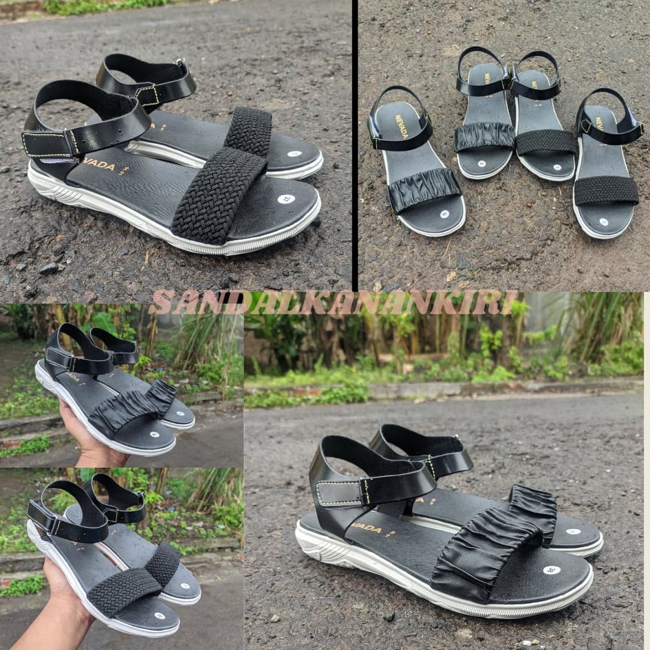 NV786 - Sepatu Wanita Sandal Tali Belakang Sophie Julie Nevada Sandals