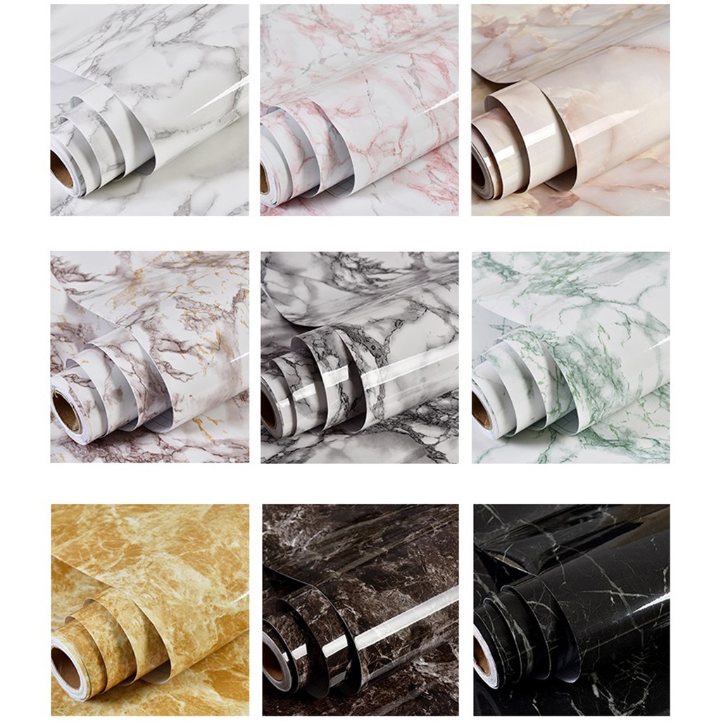 Wallpaper Motif Marmer Efek Granit Bahan PVC Anti Air Wallpaper Motif Marmer Efek Granit Bahan PVC Anti Air