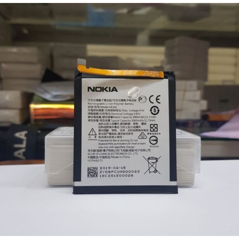 BATRE BATERAI TANAM NOKIA 6.1 PLUS X6 HE342 TA1116 TA1099 TA1103 TA1083 ORIGINAL NEW