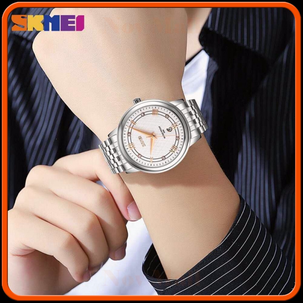 SKMEI Jam Tangan Analog Wanita Strap Stainless Steel - 9272