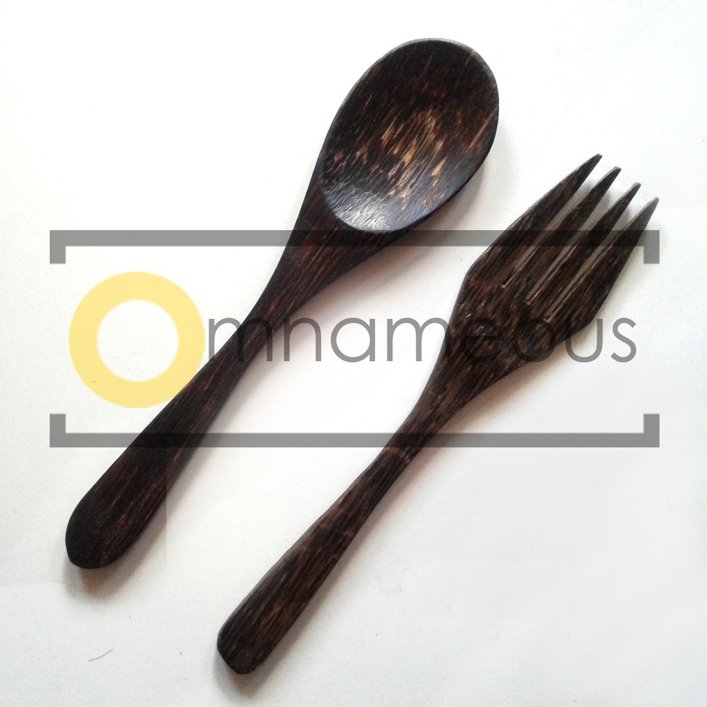 Cutlery Kayu Kelapa Sendok Garpu