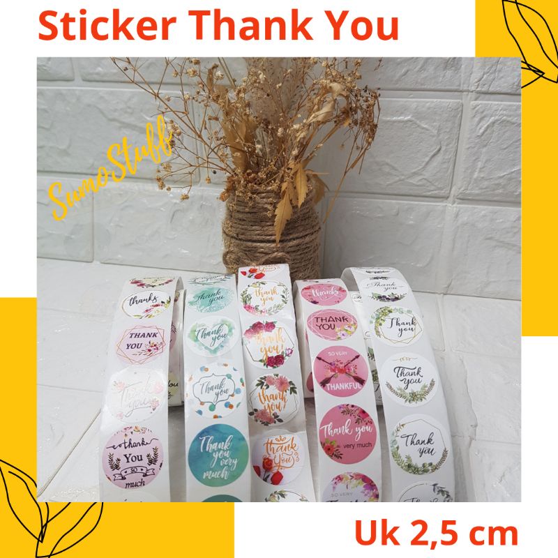 

Sumostuff 20 pcs sticker thankyou (A) / sticker label / sticker olshop