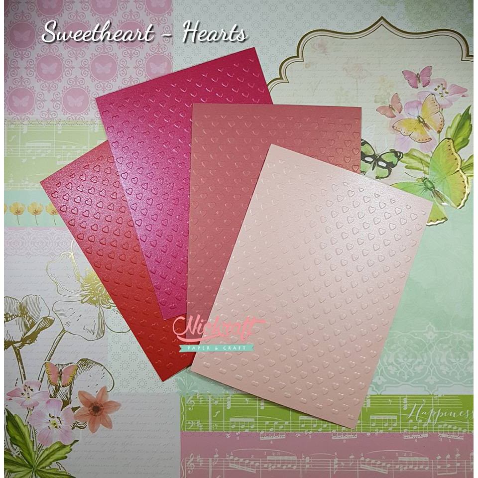 

Emboss Paper - SWEETHEART HEARTS