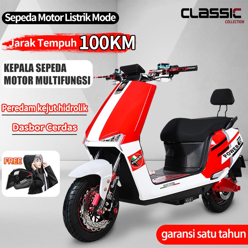 terbaru Sepeda motor listrik 1200W kecepatan motor 55 km/jam  kendaraan listrik mewah kelas atas