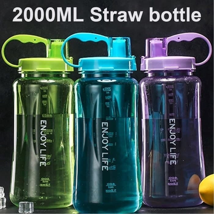 700gr A09 Botol Minum ENJOY LIFE 2 Liter Straw Water 700gr A09 Botol Minum ENJOY LIFE 2 Liter Straw Water