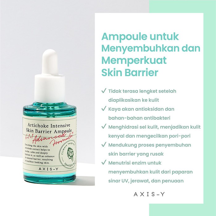 [BPOM] AXIS-Y Artichoke Intensive Skin Barrier Ampoule