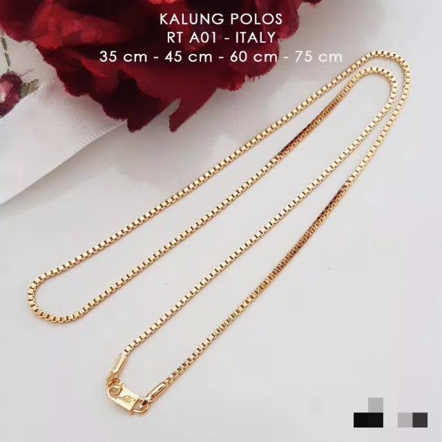 Kalung itali gold motif emas 24k