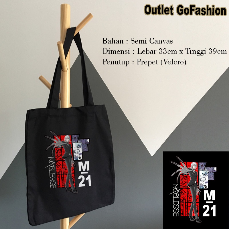 Tas Totebag Webtoon Awakening M21 Noblesse Anime Cadis Di Raizel Manga Jepang Bahan Cancas Distro