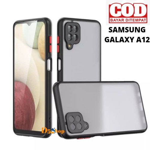 CASE HP SAMSUNG A12 PROTECTION CAMERA CASING COVER/CASING BUMPER AERO MATTE