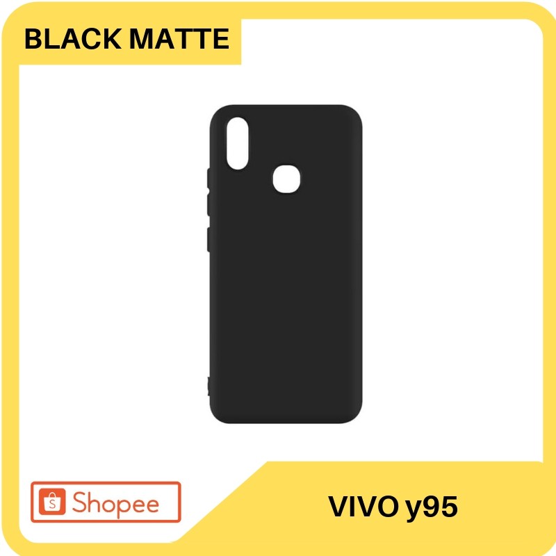 case vivo y95 case Babyskin Soft Black matte