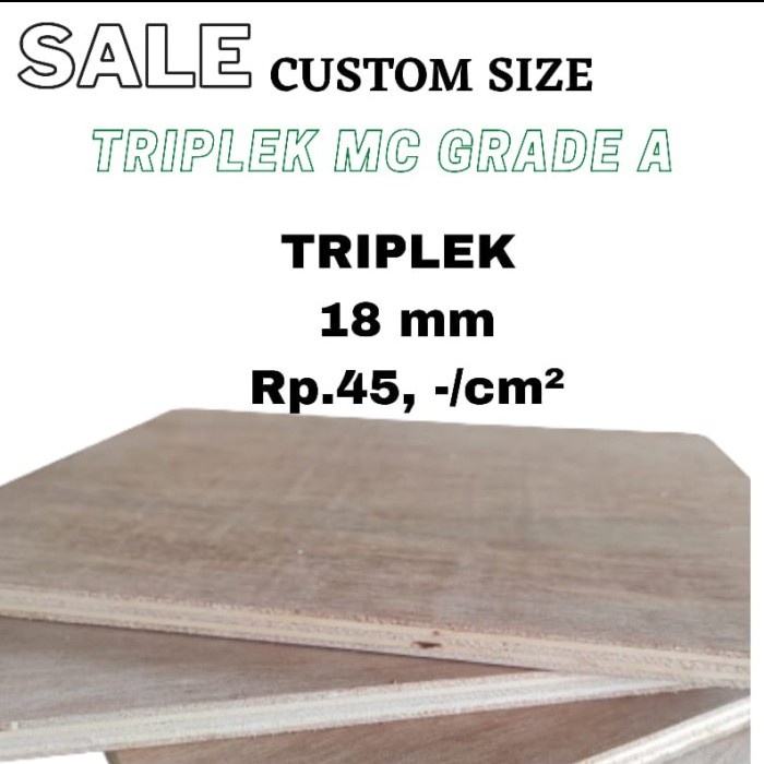 Triplek 18mm Potongan Custom Triplek MC Grade A