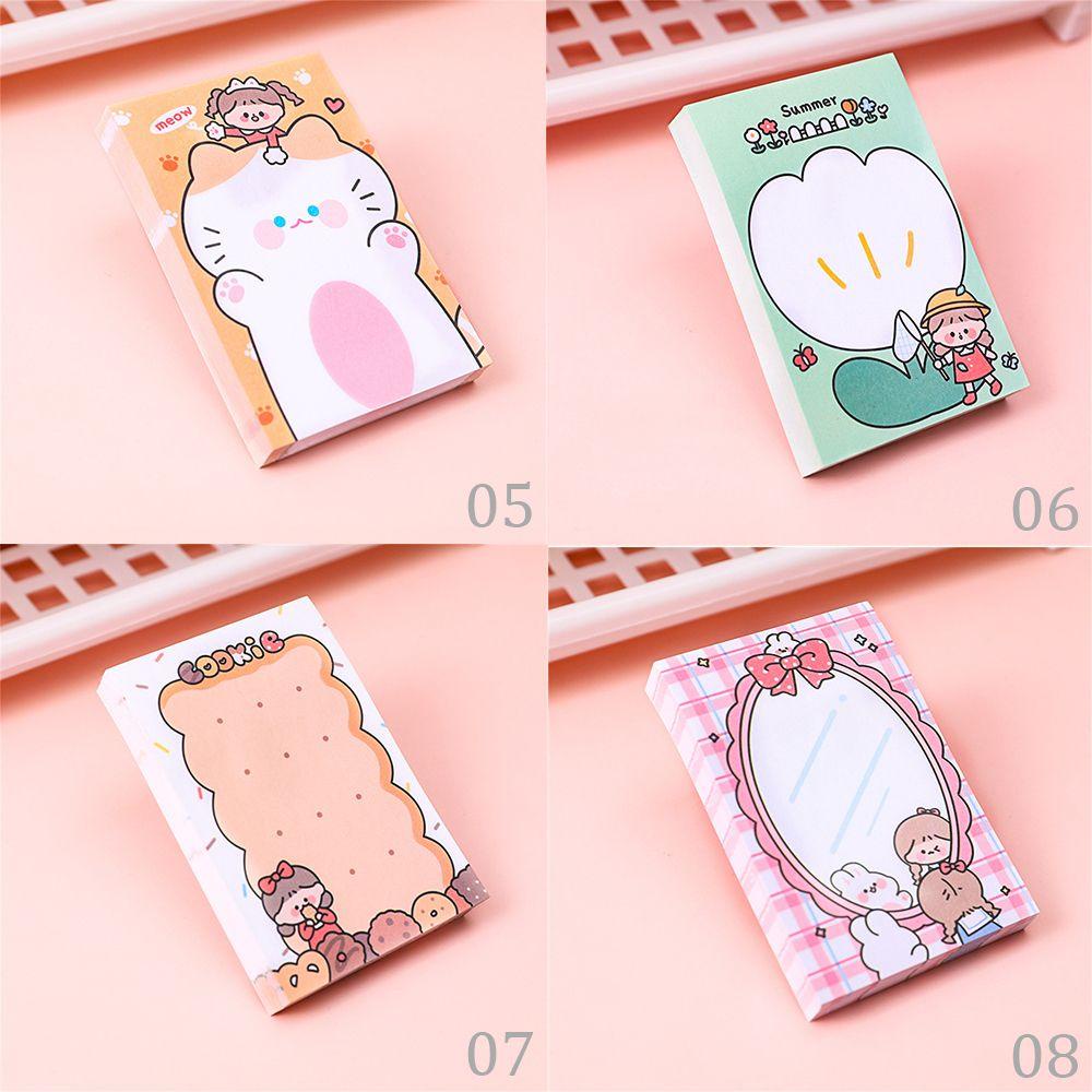 Agustinina Kartun Gadis Memo Pads Perlengkapan Kantor Sekolah Scrapbook Stationery To Do List Dekoratif Kertas Nota